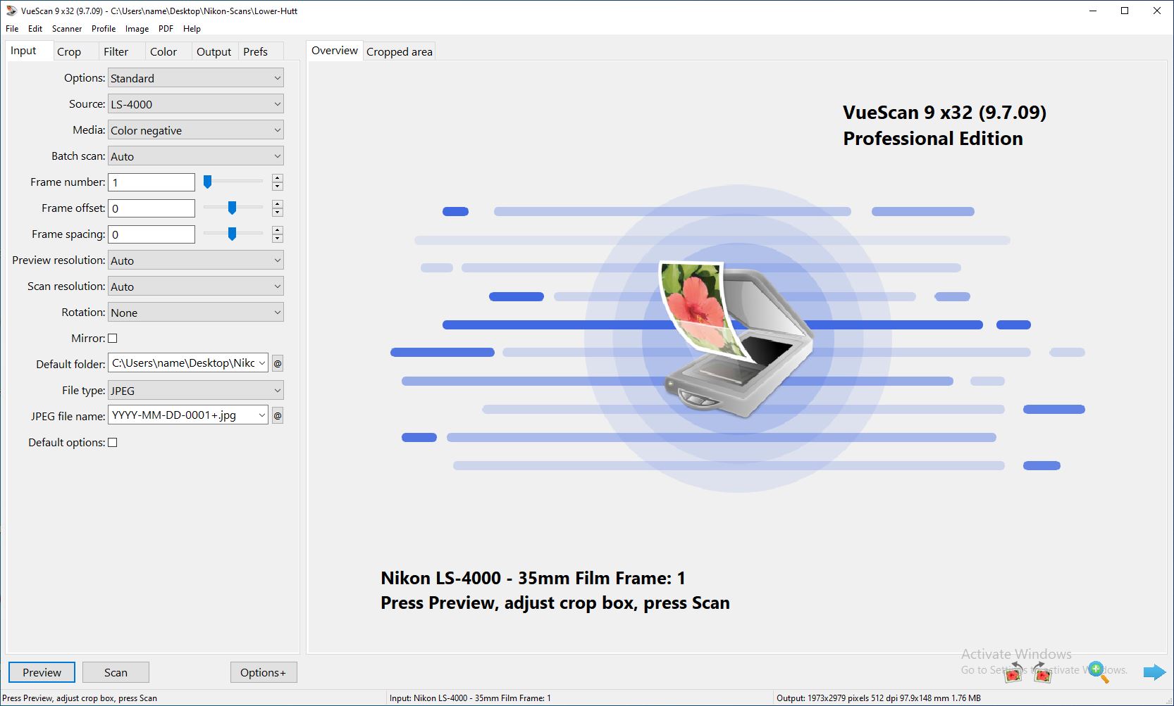 VueScan Pro For Windows Free Download Serial keys