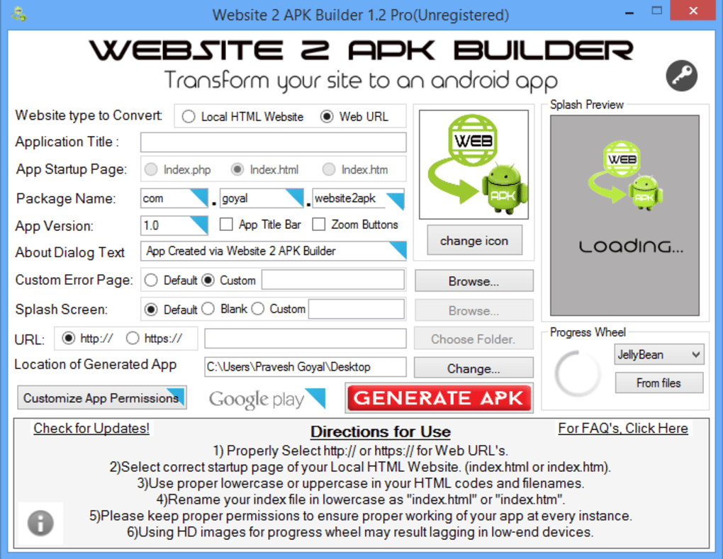 Website 2 Apk Builder Pro With activation code