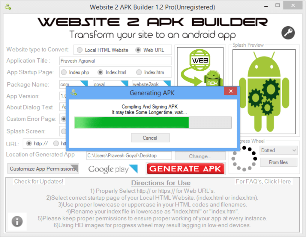 Website 2 Apk Builder Pro Free download full Version