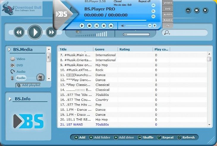 BS Player PRO Serial keys For Windows Free Download