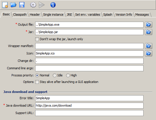 Launch4j with  full version working