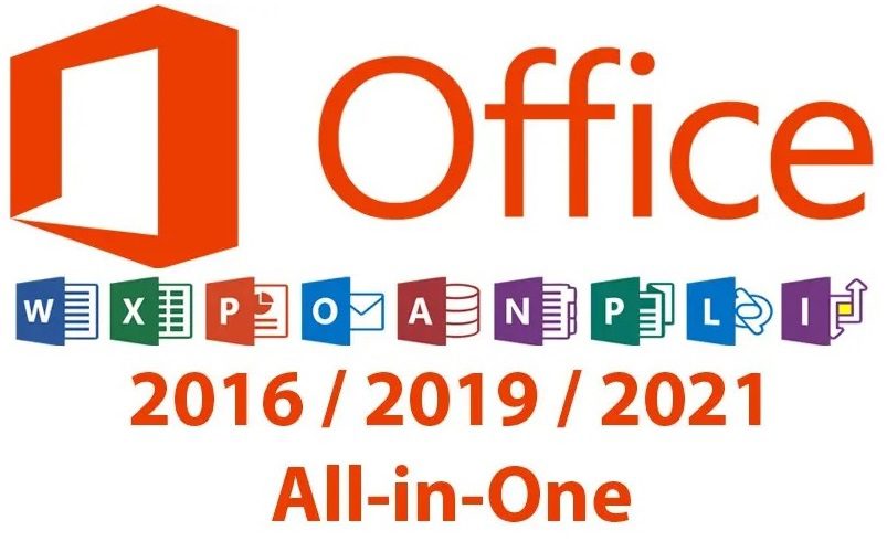 Microsoft Office Pro Plus 2016,2019,2021 All-In-One