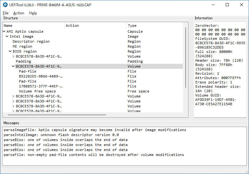 UEFITool A67 With keys Free download