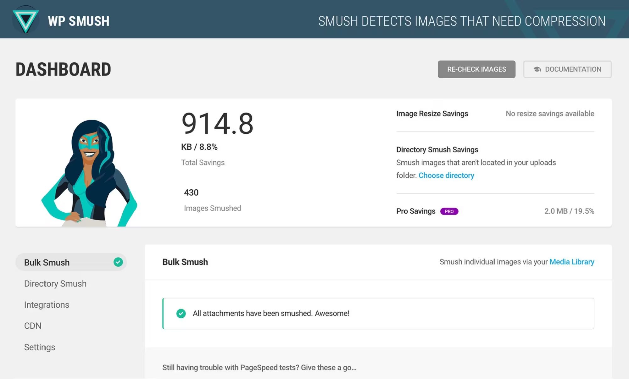 WP Smush Pro for WordPress Download now
