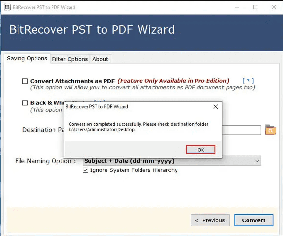 BitRecover PST to PDF Wizard With keys For Windows Free Download 12