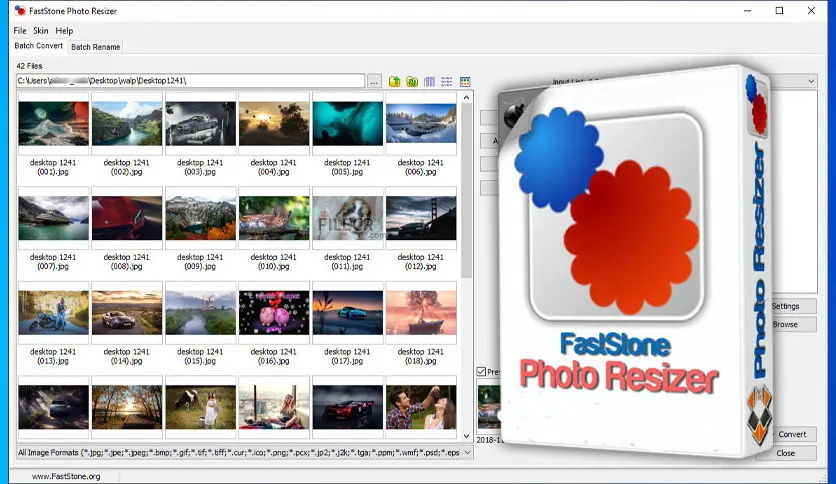 Download FastStone Photo Resizer Software full Crack