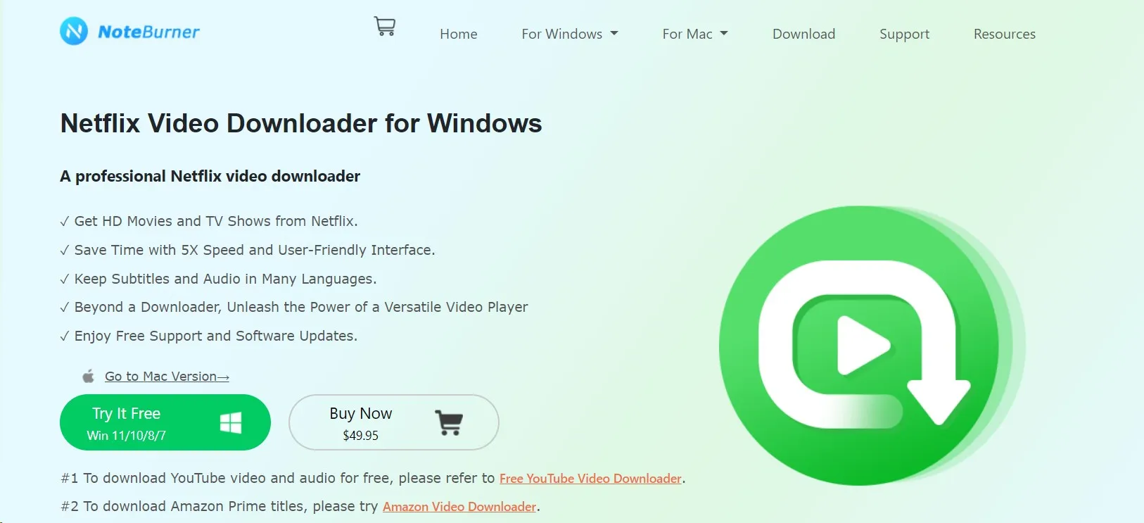 Download NoteBurner Netflix Video Downloader Full Version