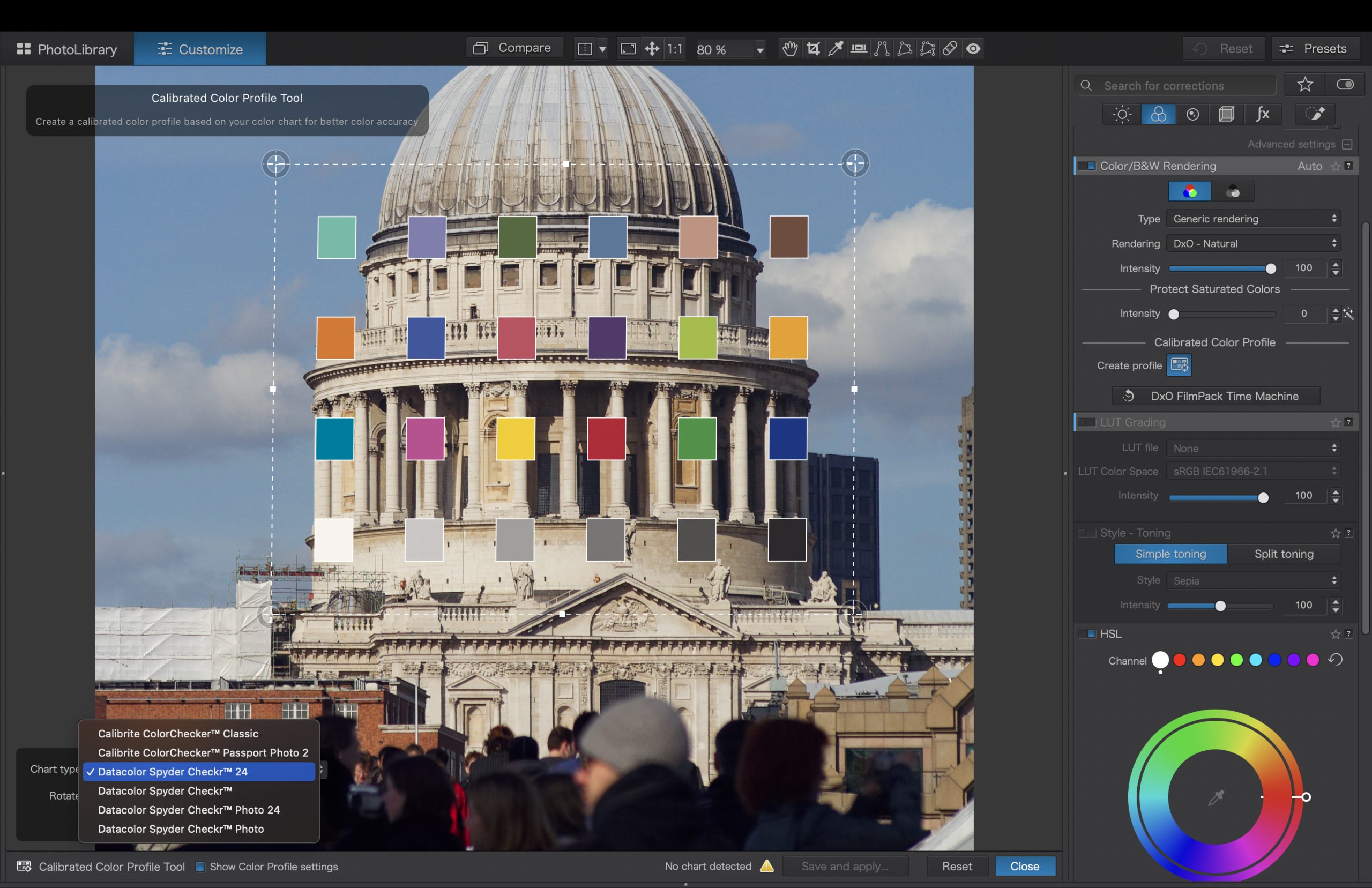 Adobe Photoshop CS6 - Color Picker with DxO PhotoLab 7.