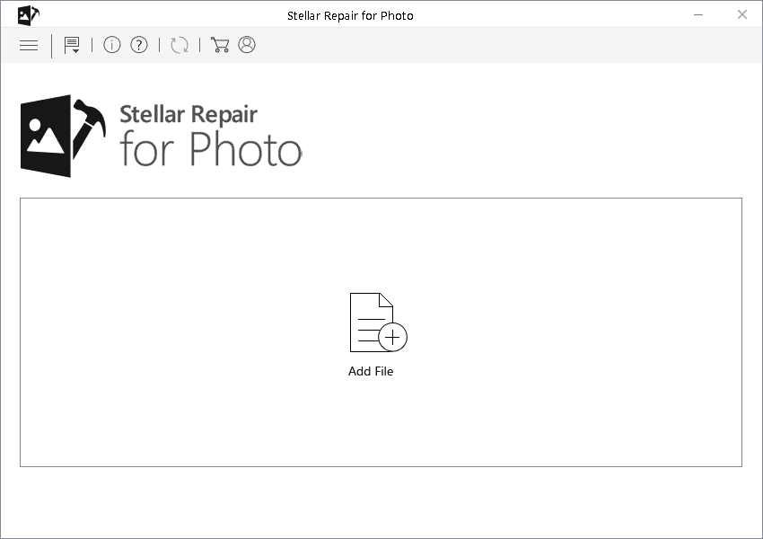 Screenshot of Stellar Repair for Photo software, a reliable tool for photo restoration.