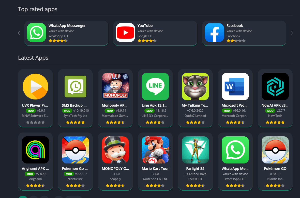 A screenshot of the App Store displaying various apps, including the Appyn WordPress Theme
