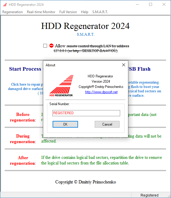 HDD Regenerator Pro With Serial keys For Windows