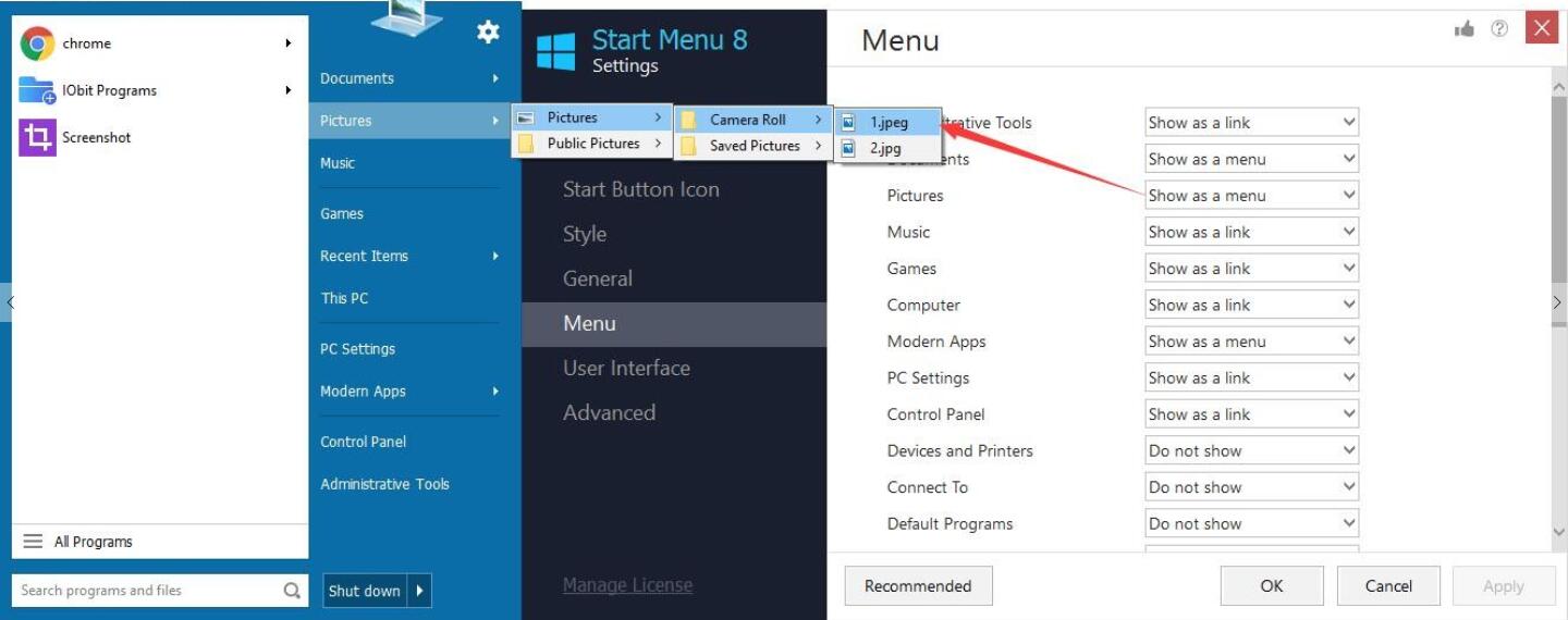 IObit Start Menu 8 Pro Crack Full Version