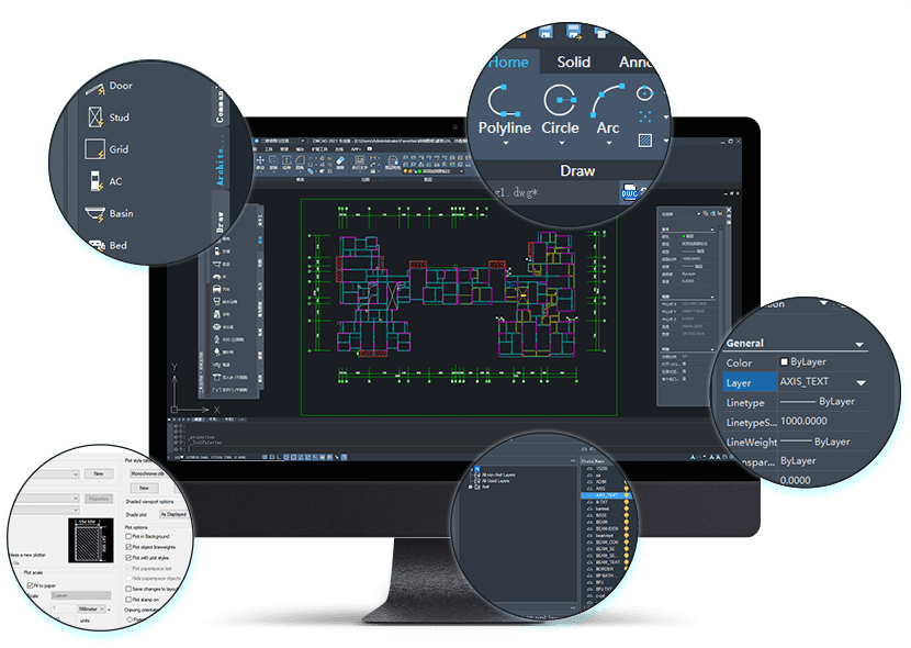 ZWCAD Mechanical 2023 with serial keys for windows