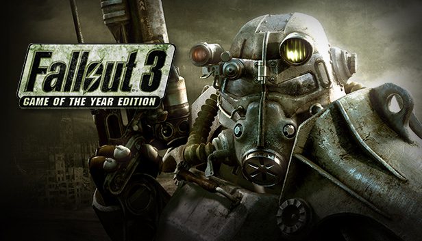 Cover Art For Fallout 3 Game Of The Year Edition, Showcasing Post-Apocalyptic Wasteland And Main Characters