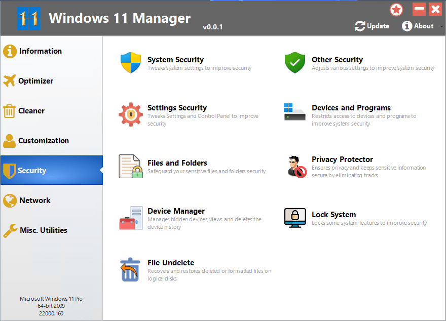 Yamicsoft Windows 11 Manager: A comprehensive software for optimizing and managing Windows 11