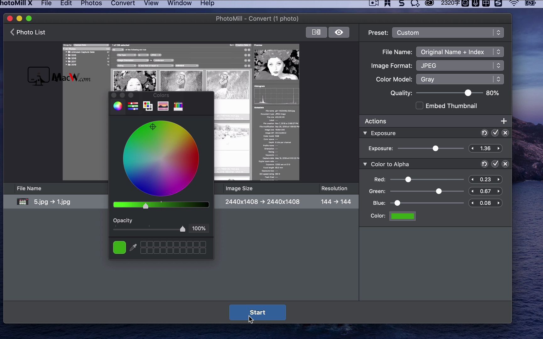 PhotoMill X For Mac