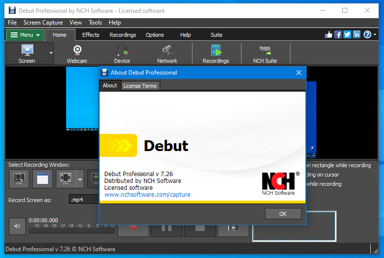 Download NCH Debut Video Capture Software Crack Full Version
