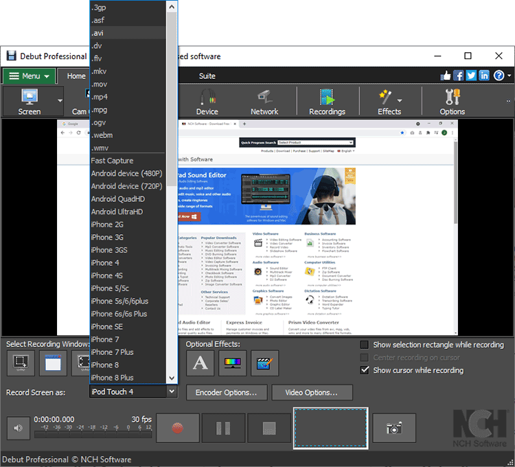 Download NCH Debut Video Capture Software Crack Full Version