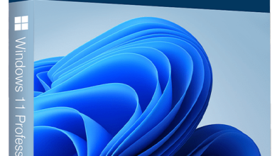 a box with a blue swirly design