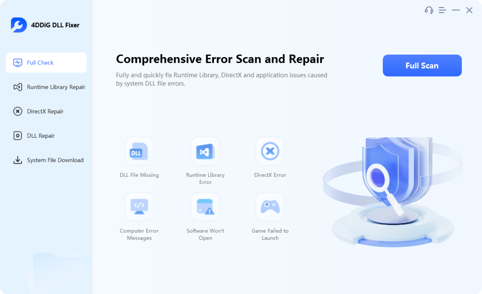 Download 4DDiG DLL Fixer Full Version