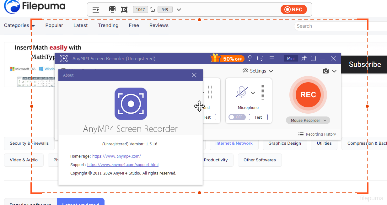 AnyMP4 Screen Recorder full VErsion for Windows