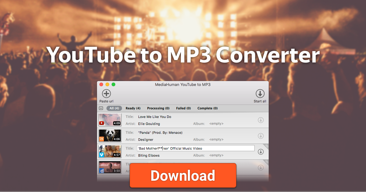 MediaHuman YouTube To MP3 Converter Full Version