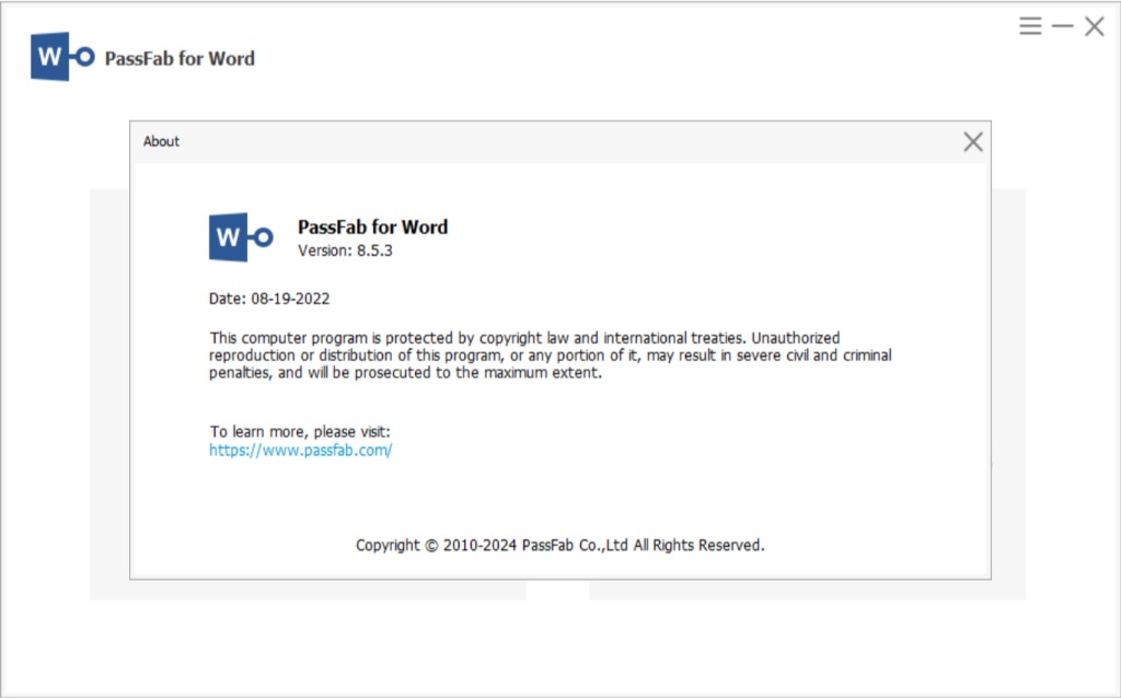 Download PassFab for Word with keys