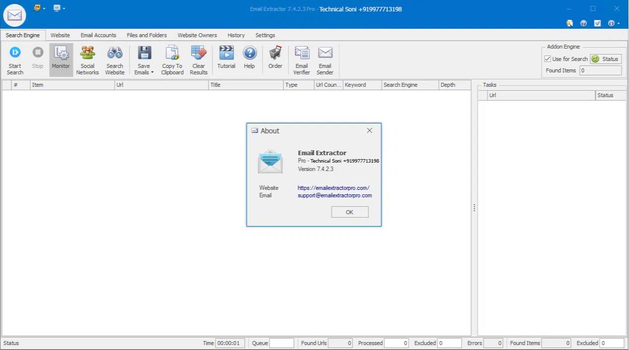 Email Extractor Professional Edition with keys
