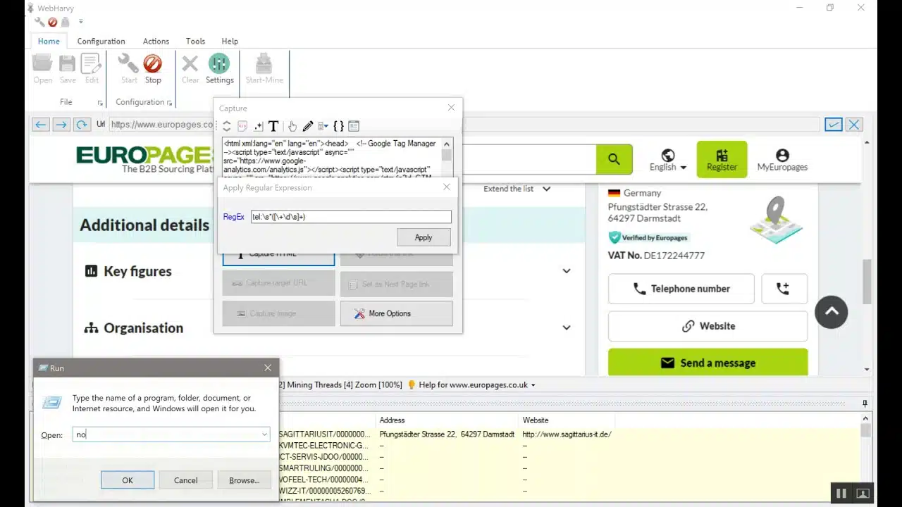 EuroPages Data Extractor Pro for Windows Full Version