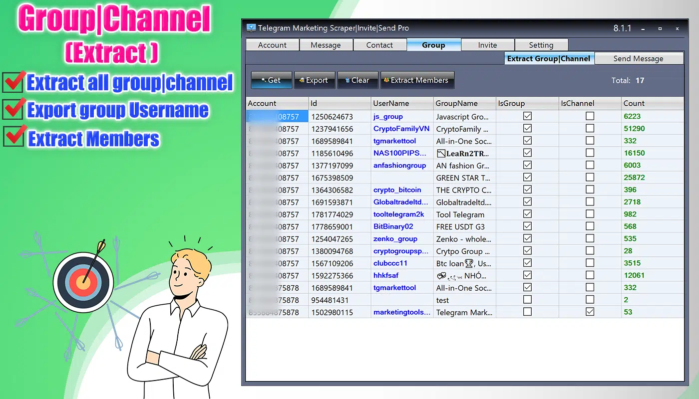 Free Download Telegram Sender Pro Software for Windows