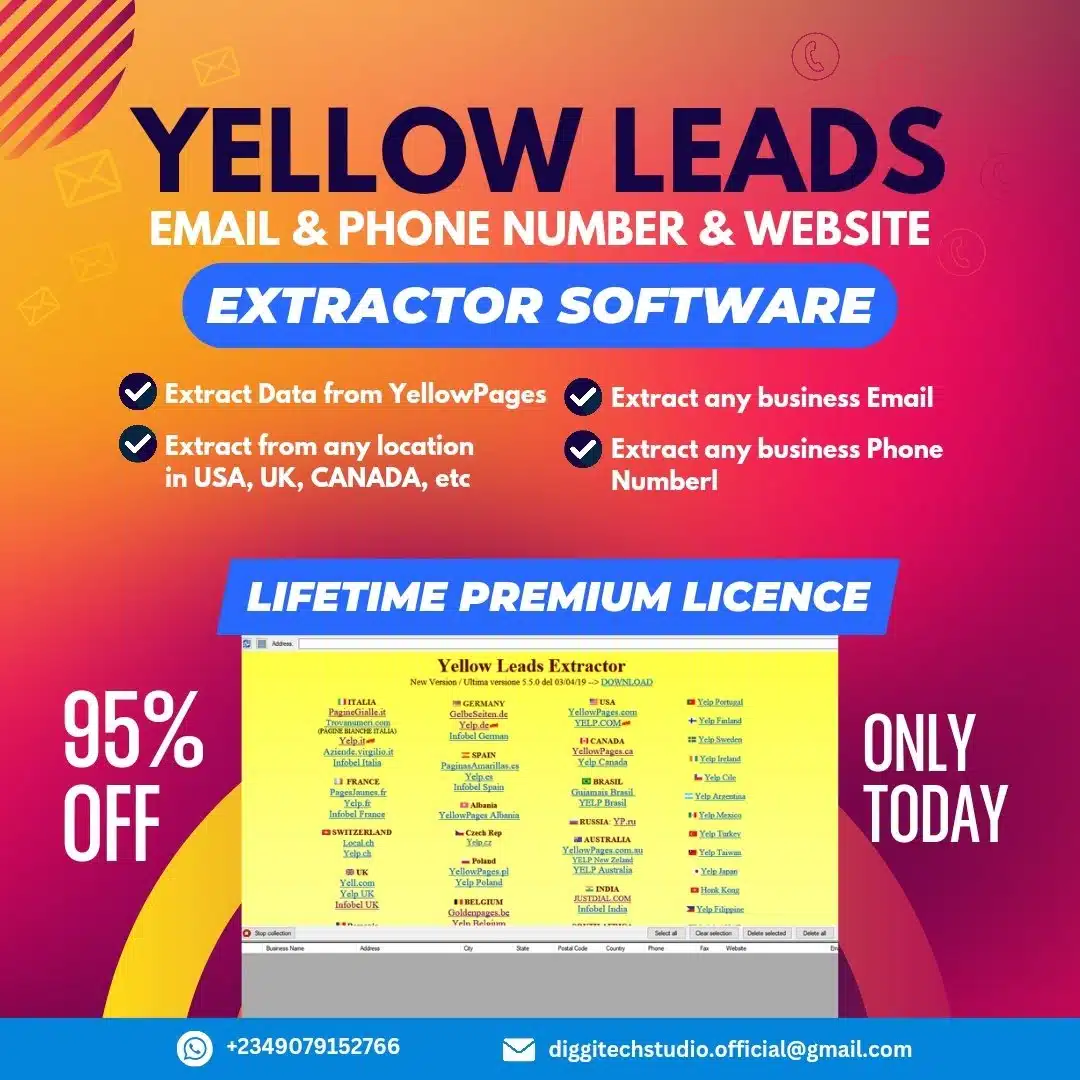 Yellow Leads Extractor Pro Free Download Full Version